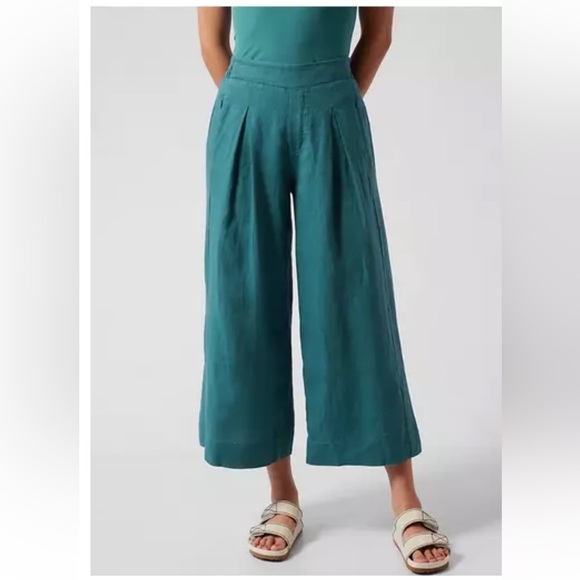 Athleta Playa linen Wide Crop - Picture 1 of 6